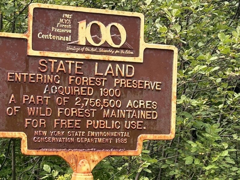 Entering State Land Marker. Click for full size. Entering State Land Marker image. Click for full size.
