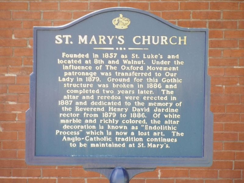 St. Mary's Church Marker image. Click for full size.