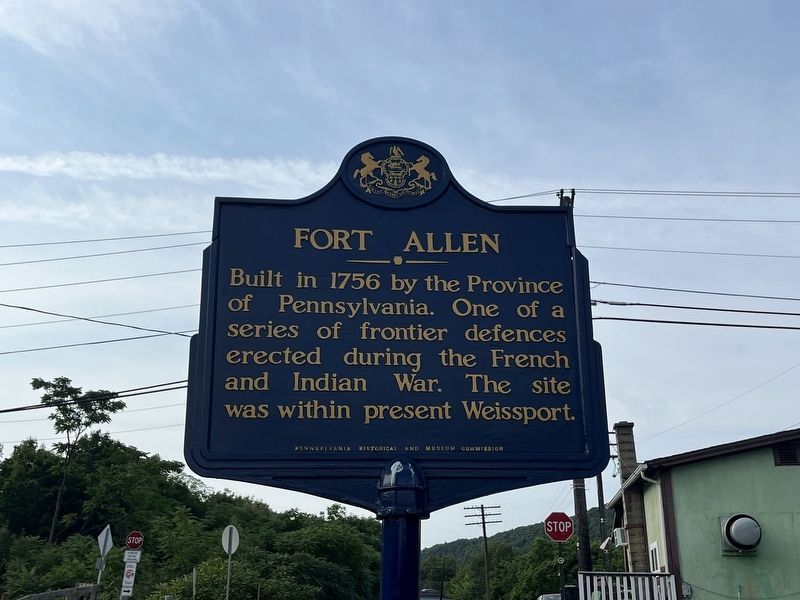 Fort Allen Marker. Click for full size. Fort Allen Marker image. Click for full size.