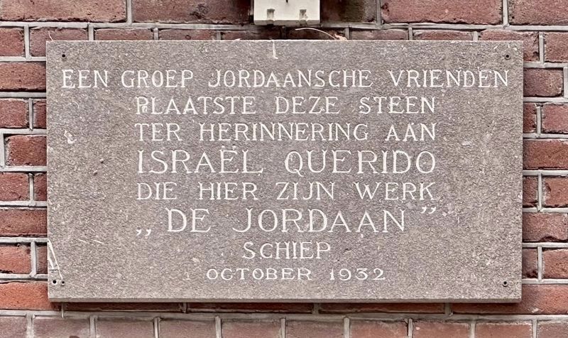Israël Querido Marker. Click for full size. Israël Querido Marker image. Click for full size.