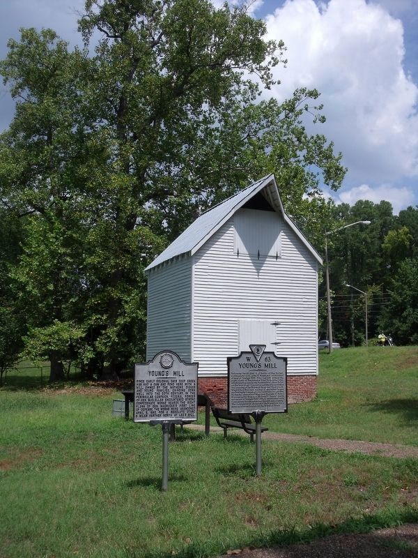 Young's Mill Markers (relocated) image. Click for full size.