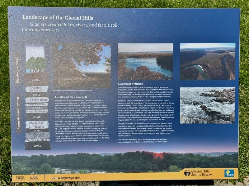 Landscape of the Glacial Hills Marker. Click for full size. Landscape of the Glacial Hills Marker image. Click for full size.