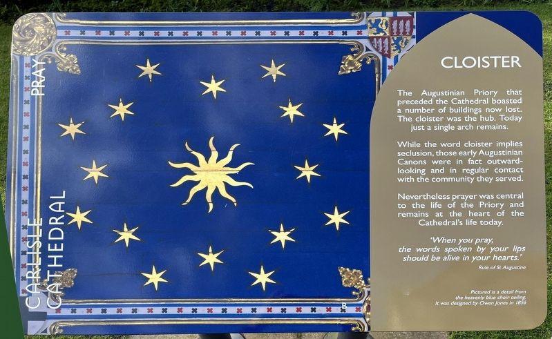 Cloister Marker. Click for full size. Cloister Marker image. Click for full size.