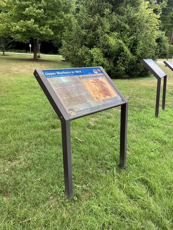 A British Encampment Marker. Click for full size. A British Encampment Marker image. Click for full size.