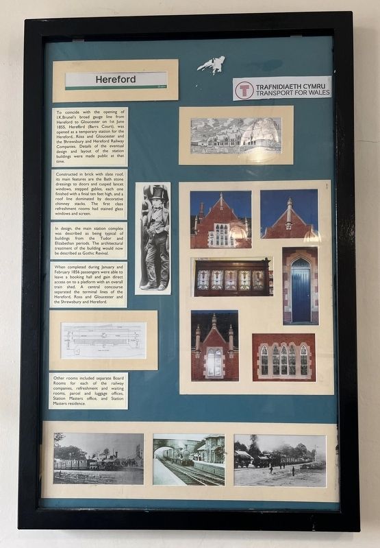 Hereford Train Station Marker. Click for full size. Hereford Train Station Marker image. Click for full size.