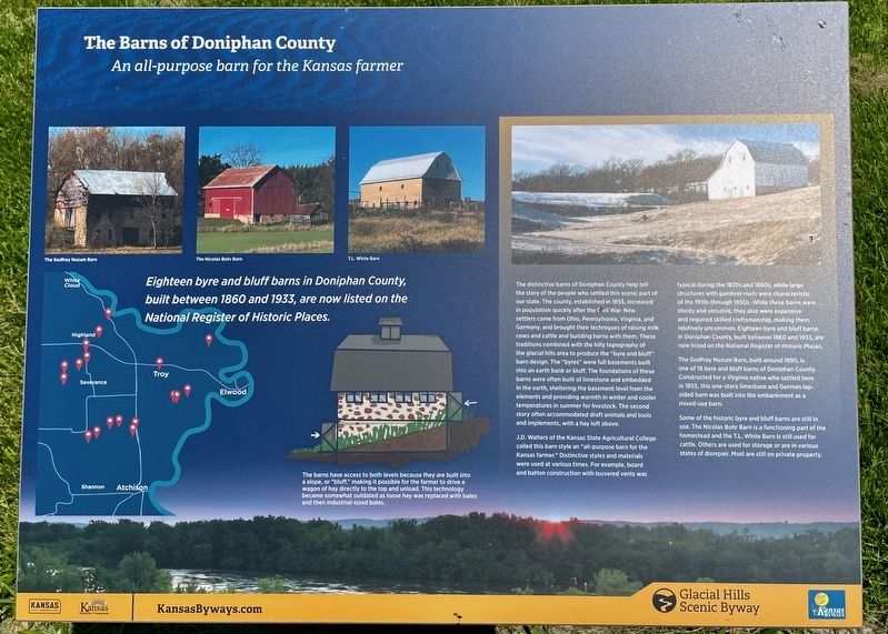 The Barns of Doniphan County Marker image. Click for full size.