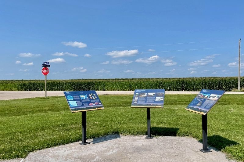 The Barns of Doniphan County Marker (on right of three) image. Click for full size.