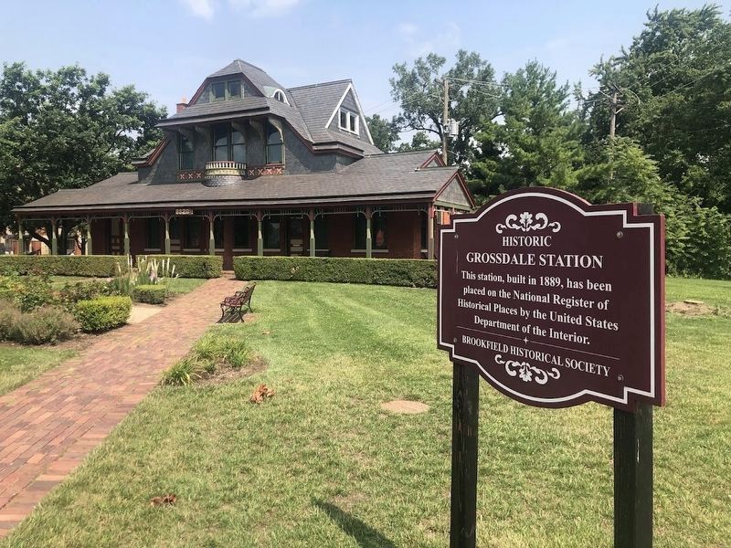 Historic Grossdale Station Marker. Click for full size. Historic Grossdale Station Marker image. Click for full size.