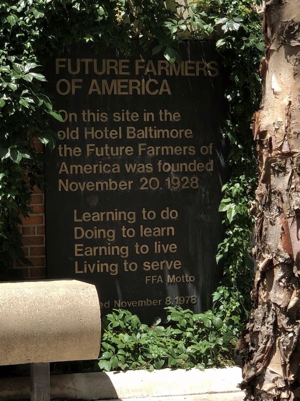 Future Farmers of America Marker. Click for full size. Future Farmers of America Marker image. Click for full size.