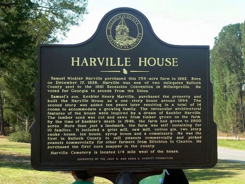 Harville House Marker. Click for full size. Harville House Marker image. Click for full size.