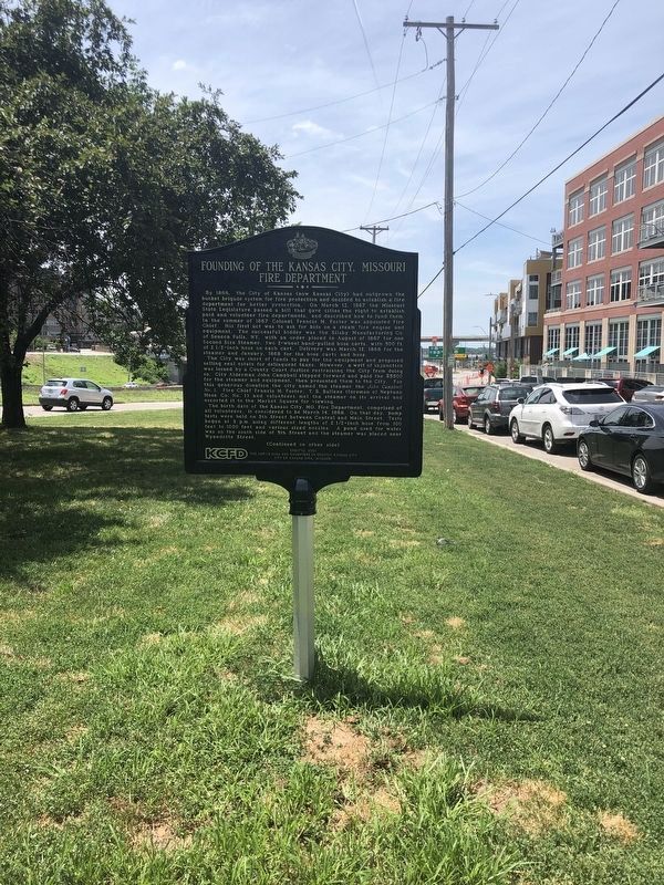 Founding of the Kansas City, Missouri Fire Department Marker image. Click for full size.