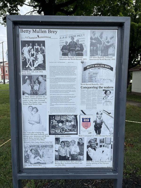 Betty Mullen Brey Marker. Click for full size. Betty Mullen Brey Marker image. Click for full size.
