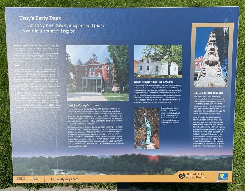 Troy's Early Days Marker. Click for full size. Troy's Early Days Marker image. Click for full size.
