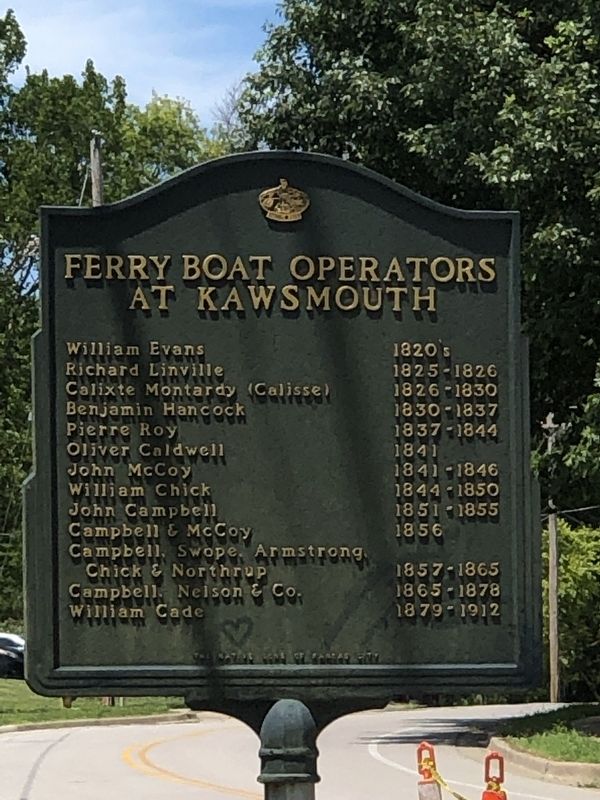 Ferry Boat Operators at Kawsmouth side of marker image. Click for full size.