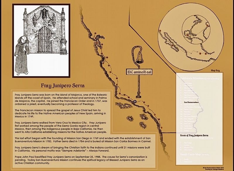 Fray Junipero Serra Marker image. Click for full size.