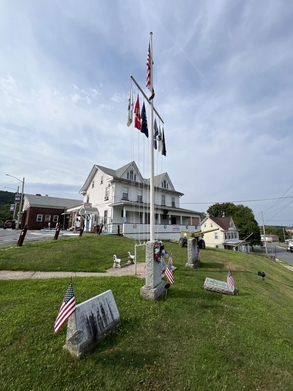 Veterans Memorials display on the grounds of the American Legion. Click for full size. Veterans Memorials display on the grounds of the American Legion image. Click for full size.