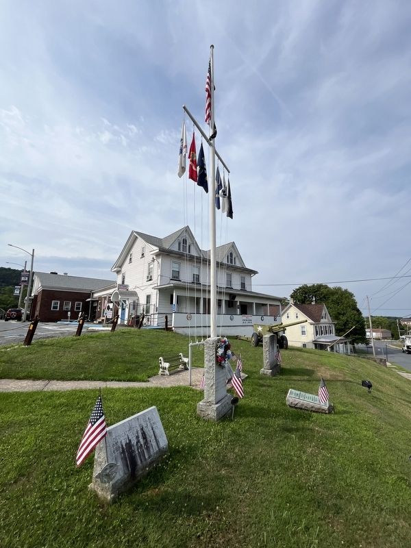 Veterans Memorials display on the grounds of the American Legion. Click for full size. Veterans Memorials display on the grounds of the American Legion image. Click for full size.
