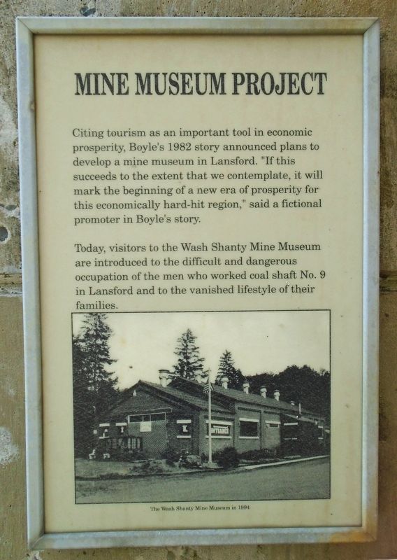 Mine Museum Project Marker image. Click for full size.