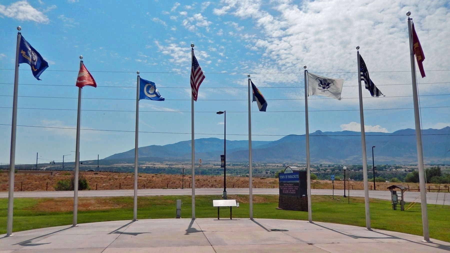 Battlement Creek Firefighters Memorial Plaza image. Click for full size.