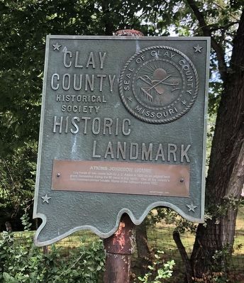 Atkins-Johnson House Marker. Click for full size. Atkins-Johnson House Marker image. Click for full size.