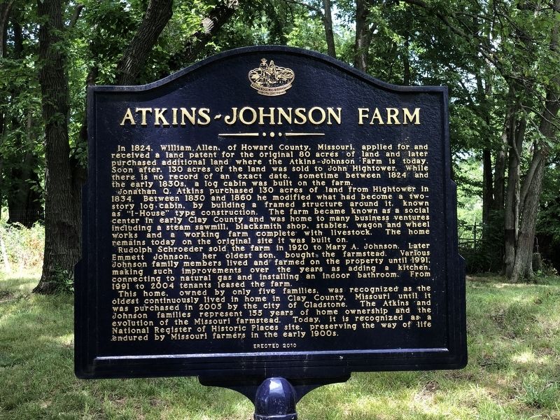 Atkins-Johnson Farm Marker. Click for full size. Atkins-Johnson Farm Marker image. Click for full size.