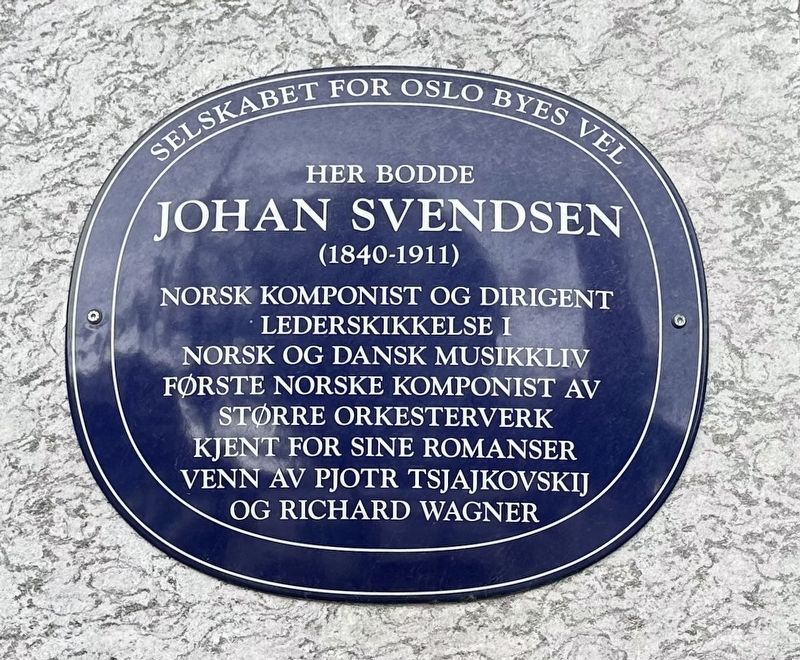Johan Svendsen Marker. Click for full size. Johan Svendsen Marker image. Click for full size.
