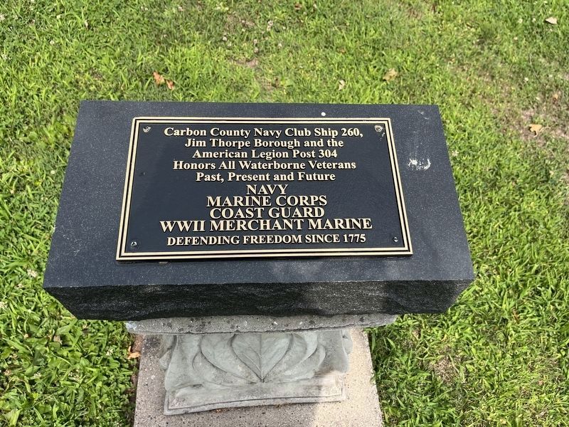 Waterborne Veterans Memorial. Click for full size. Waterborne Veterans Memorial image. Click for full size.
