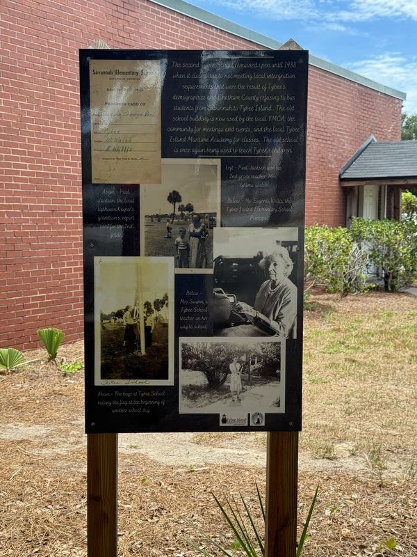 The Second Tybee Island Elementary School Marker image. Click for full size.