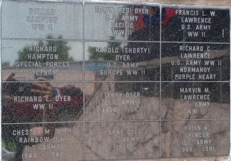 Alger-Marion Township Veterans Wall Marker. Click for full size. Alger-Marion Township Veterans Wall Marker image. Click for full size.