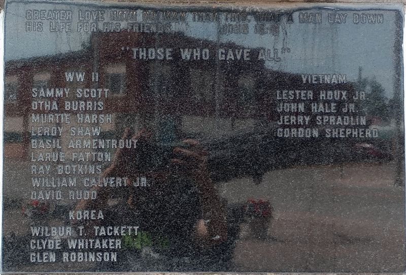 Alger-Marion Township Veterans Wall Marker. Click for full size. Alger-Marion Township Veterans Wall Marker image. Click for full size.
