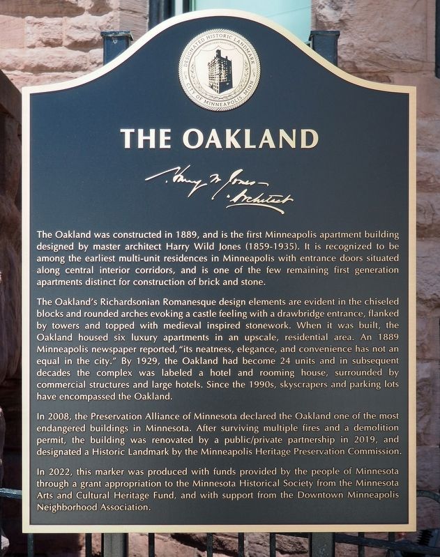The Oakland Marker. Click for full size. The Oakland Marker image. Click for full size.