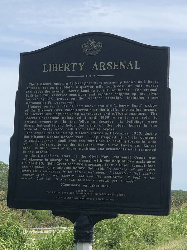 Liberty Arsenal Marker, Side One. Click for full size. Liberty Arsenal Marker, Side One image. Click for full size.