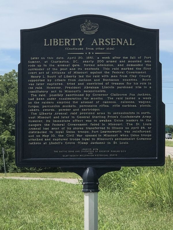 Liberty Arsenal Marker, Side Two. Click for full size. Liberty Arsenal Marker, Side Two image. Click for full size.