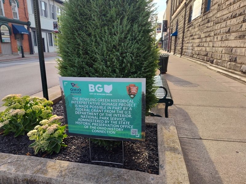 Bowling Green's Interurban & Rail Line Marker image. Click for full size.