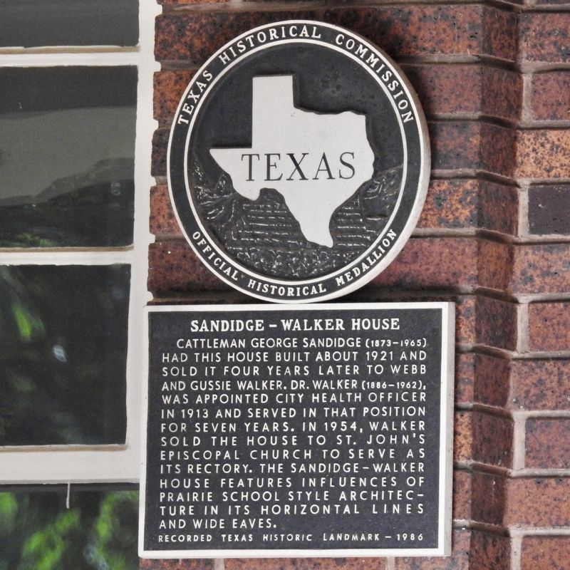 Sandidge-Walker House Marker. Click for full size. Sandidge-Walker House Marker image. Click for full size.