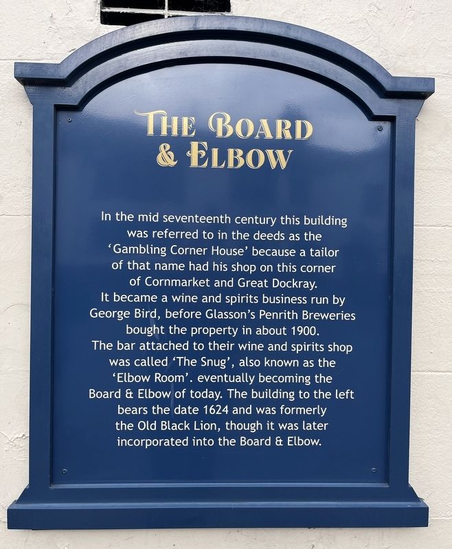 The Board & Elbow Marker. Click for full size. The Board & Elbow Marker image. Click for full size.