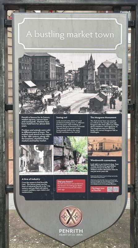 A Bustling Market Town Marker. Click for full size. A Bustling Market Town Marker image. Click for full size.