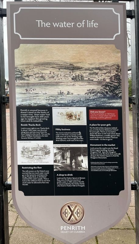 The Water of Life Marker. Click for full size. The Water of Life Marker image. Click for full size.