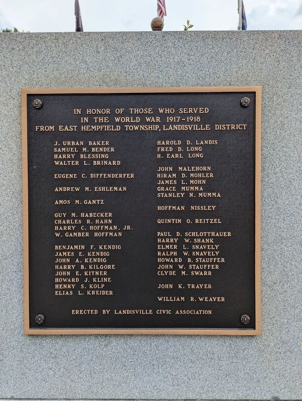 In Honor of Those Who Served Marker. Click for full size. In Honor of Those Who Served Marker image. Click for full size.