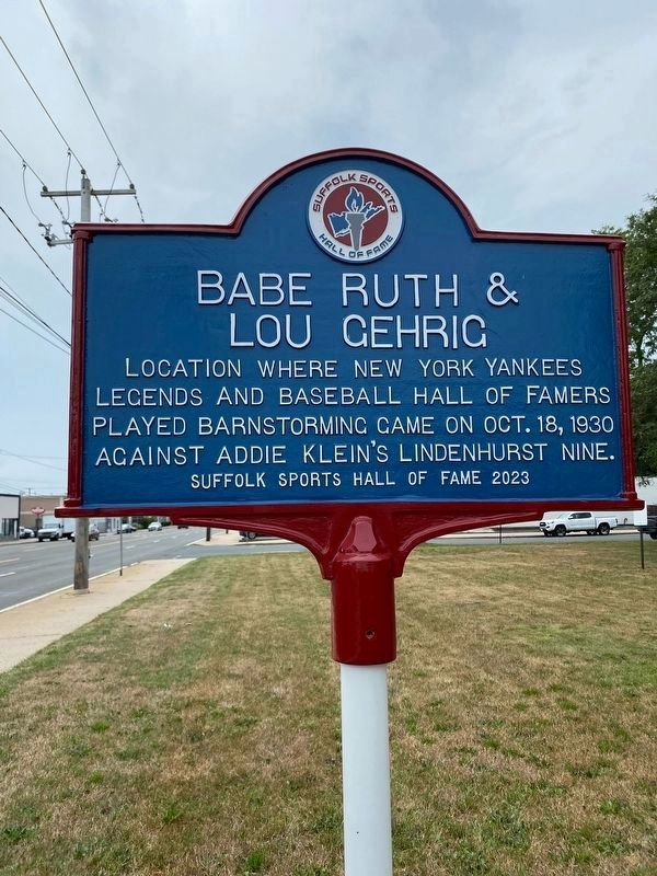 Babe Ruth & Lou Gehrig Marker image. Click for full size.