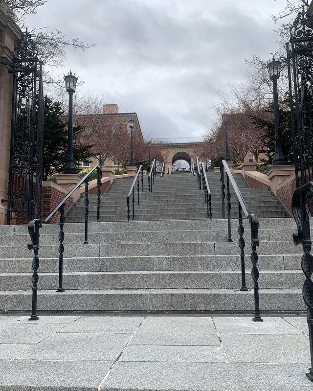 Tufts Memorial Steps from College Avenue image. Click for full size.