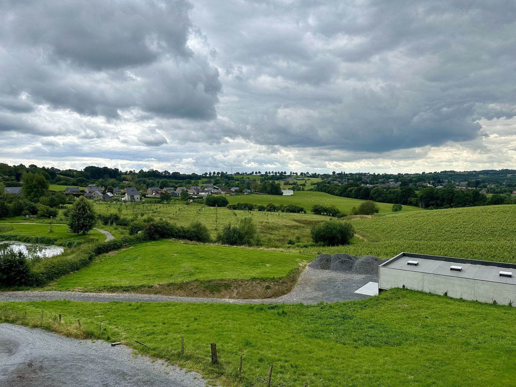 The Landscape of the Pays de Herve, as seen from the marker image. Click for full size.