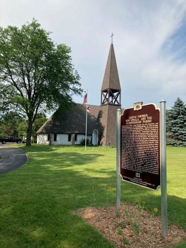 St. Anskar�s Episcopal Church and Marker image. Click for full size.