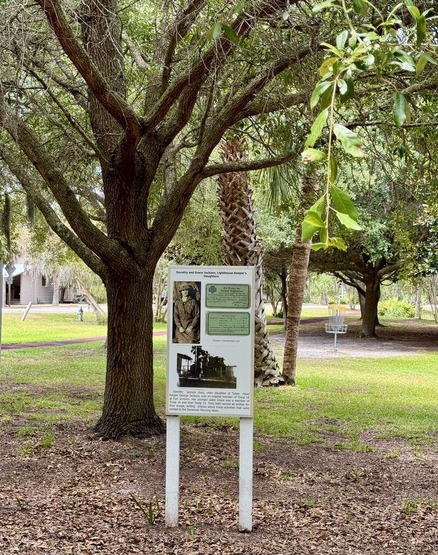 Dorothy and Grace Jackson, Lighthouse Keepers Daughters Marker. Click for full size. Dorothy and Grace Jackson, Lighthouse Keepers Daughters Marker image. Click for full size.