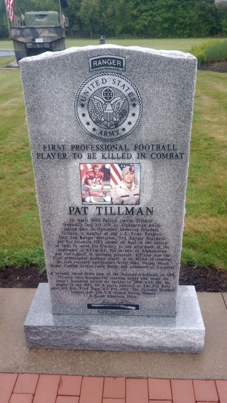 Pat Tillman Marker. Click for full size. Pat Tillman Marker image. Click for full size.