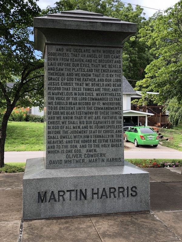 Three Witnesses Monument (Side C) image. Click for full size.
