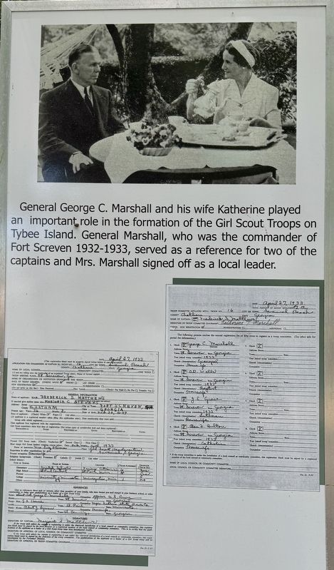 General George C. Marshall and his wife Katherine Marker. Click for full size. General George C. Marshall and his wife Katherine Marker image. Click for full size.