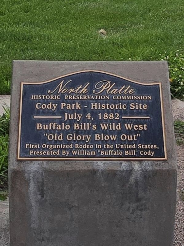 Buffalo Bill's Wild West "Old Glory Blow Out" Marker image. Click for full size.