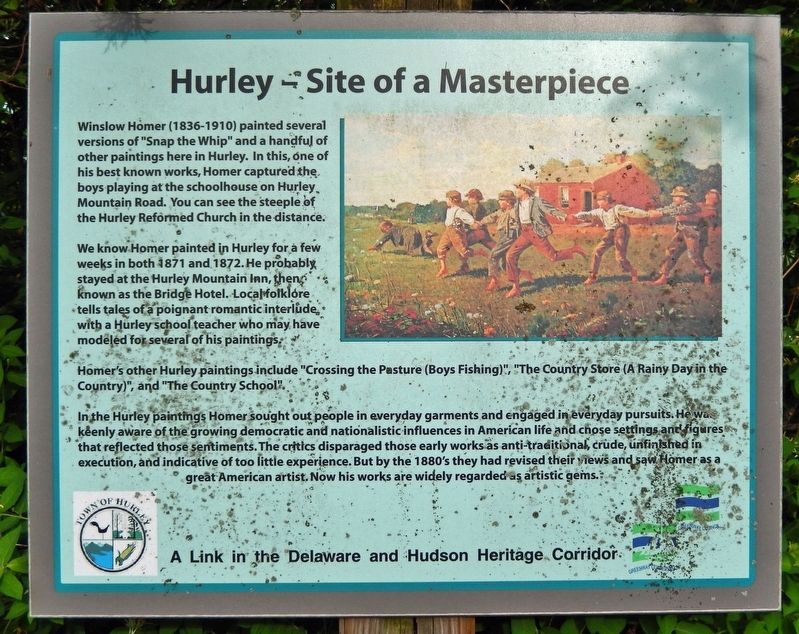 Hurley � Site of a Masterpiece Marker image. Click for full size.
