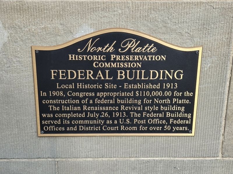 Federal Building Marker image. Click for full size.